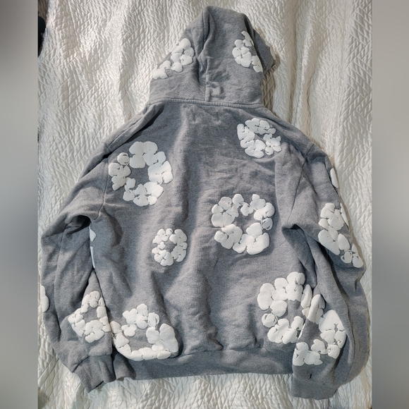 Denim Tears Grey Cotton Wreath Hoodie Size L African Diaspora Goods Size L - Picture 5 of 8